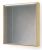 Raval Frame 75 Зеркало-шкаф Дуб сонома с подсветкой, розеткой в Белореченске